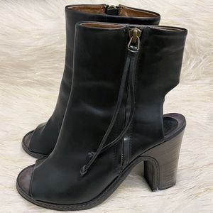 Buttero Leather Zipper Ankle Boots